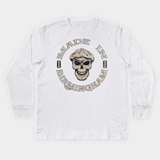 Blinding Newsboy Skull Cap Made in Brum Kids Long Sleeve T-Shirt